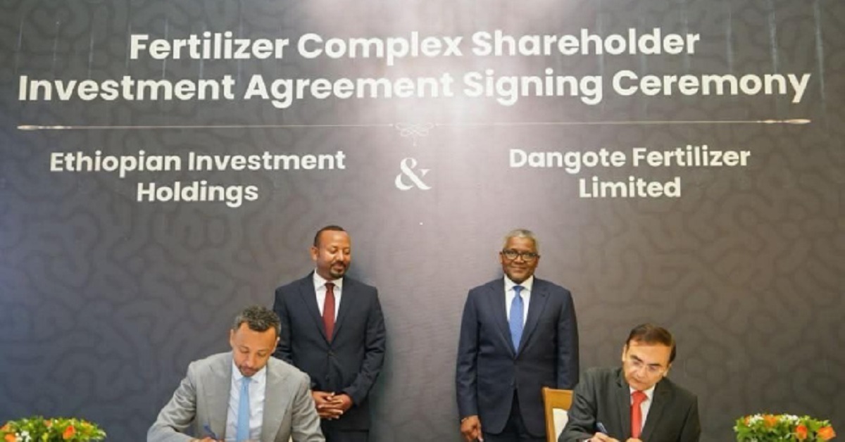 Dangote Group, Ethiopia Sign Agreement to Build $2.5bn Single-Site Urea Fertiliser Plant