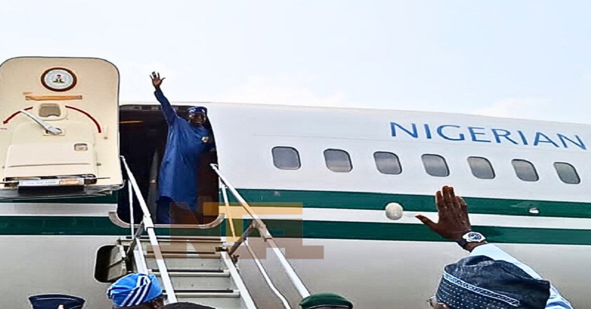 President Tinubu Departs Abuja on a Two-Nation Visit