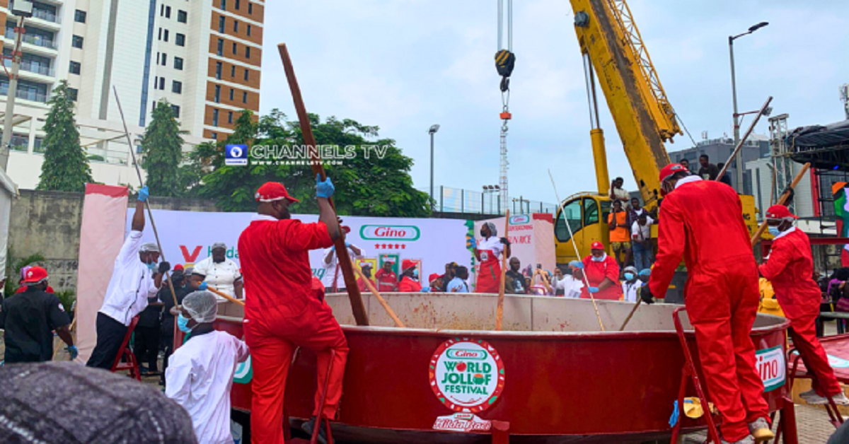 History in the Making: Hilda Baci Cooks the World's Largest Pot of Jollof Rice