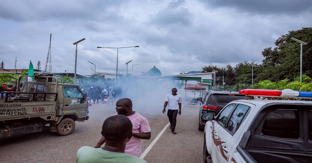 Senator Natasha's Supporters Tear-Gassed in National Assembly Chaos