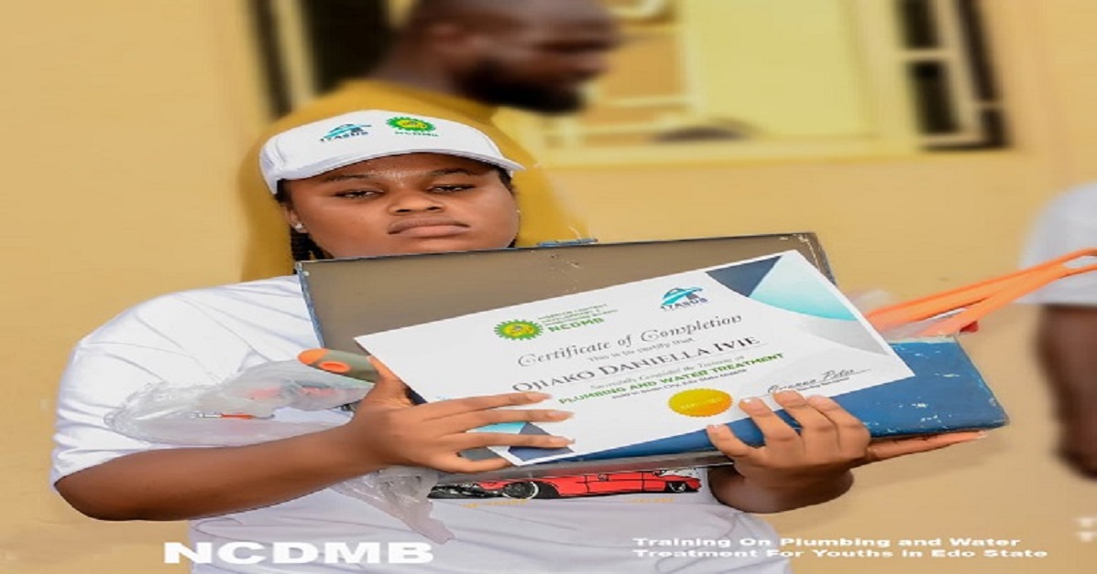 NCDMB, 17asus Resources Limited Conclude Plumbing and Water Treatment Training for 50 Youths in Edo State