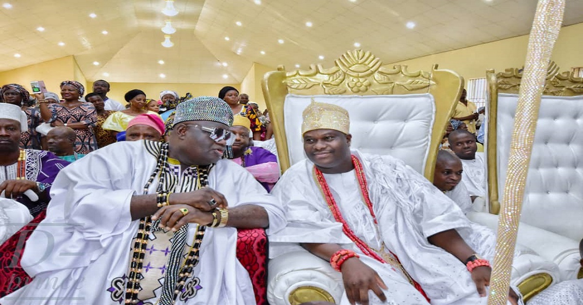 Ooni of Ife: Oba Elerinmo Rejoices with Ooni Ogunwusi's 10 years on Throne