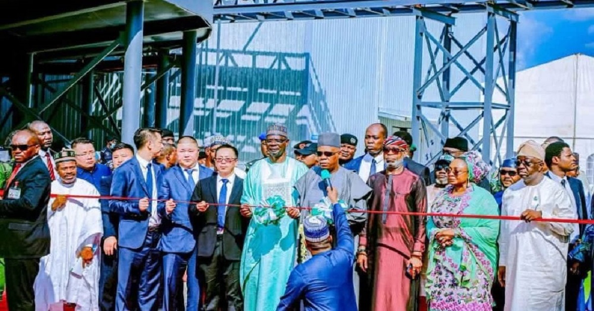 Tinubu Commissions 6,000-Metric-Tonne-Per-Day Lithium Processing Plant In Nasarawa
