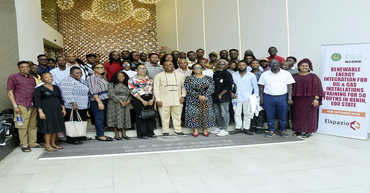 NCDMB, Elspazio Nig Commences Renewable Energy Integration Training for 50 Youths in Benin